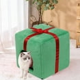 thumbnail image 6 of Yhmxh Christmas Cat House Christmas Indoor Cat Tent Bed Cave for Pet, Cat Bed for Indoor Cats Dogs House, Portable Covered Cat Cave Beds for Christmas, Removable Comfortable Warm Pet Bed in Winter, 6 of 6
