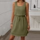 thumbnail image 5 of Sexy Vestido Casual para las Mujeres, Moda Casual Cuello Redondo sin Mangas de Cordón de Color Sólido para el Verano Y la Fiesta, 5 of 9