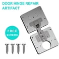 thumbnail image 4 of 1PC Cabinet Door Hinges Hinge Plate for Cabinet Furniture Drawer Window Stainless Steel Plate Accessor Easy Installation Mount Cabinet Hinge With 4 Screws, 4 of 7