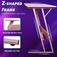 thumbnail image 3 of YRLLENSDAN L-Shaped Gaming Desk for Adults Ergonomically Designed with Monitor Stand Computer Desk, Pink, 3 of 7