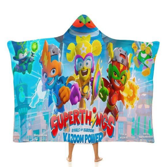 Supercosas Manta Capa con Capucha Anti-Bolitas, Manta de Lana Ártica Suave, Manta Portátil de Felpa Ligera y Lujosa, Poncho para Siesta en Casa y Oficina, 100*130cm