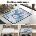 thumbnail image 7 of ZIATUBLES Sea Turtle Washing Machine Dust Top Cover Mat Soft Washer Dryer Top Protefctor Pads Versatile Home Laundry Room Kitchen Decor Accessories, 24 x 19.7 Inch, 7 of 7