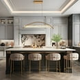 thumbnail image 2 of LNC Cardoon 1-Lights 39.4" Luxury and Glam Linear Crystal Integrated LED Kitchen Island Lights, Gold, 2 of 19