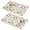 Pioneer Flower Floral, variant on Placemat, Pioneer Flower Floral Print Pattern Place Mats Table Mat Set Of 2, PVC Washable Placemats for Party Kitchen Dining Decoration, 18x12 Inch, Fade Resistant