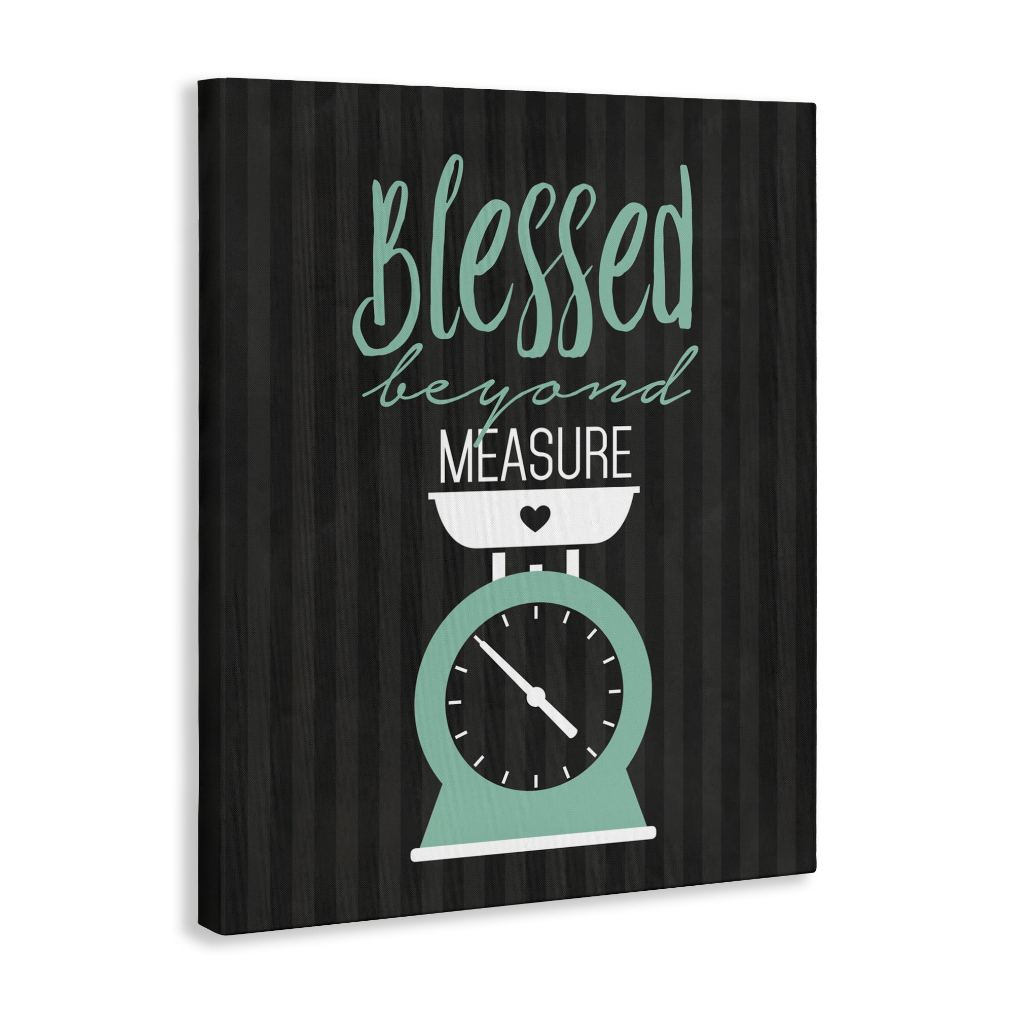 Blessed Beyond Measure Scale Canvas Wall Art, design by Lettered and Lined