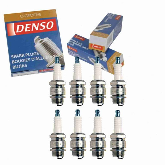 8 pc DENSO 5000 Standard U-Groove Spark Plugs for L14-U Ignition Wire Secondary