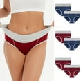 thumbnail image 2 of VISALY briefs multipacks High Waist Cheeky Panties, Women's Cotton Panties Low Waist Stretch Panties Soft, Ladies Underwear Panties Leak Proof High Waist Tummy Control Panties, 2-Pack | F- Wine,M, 2 of 3