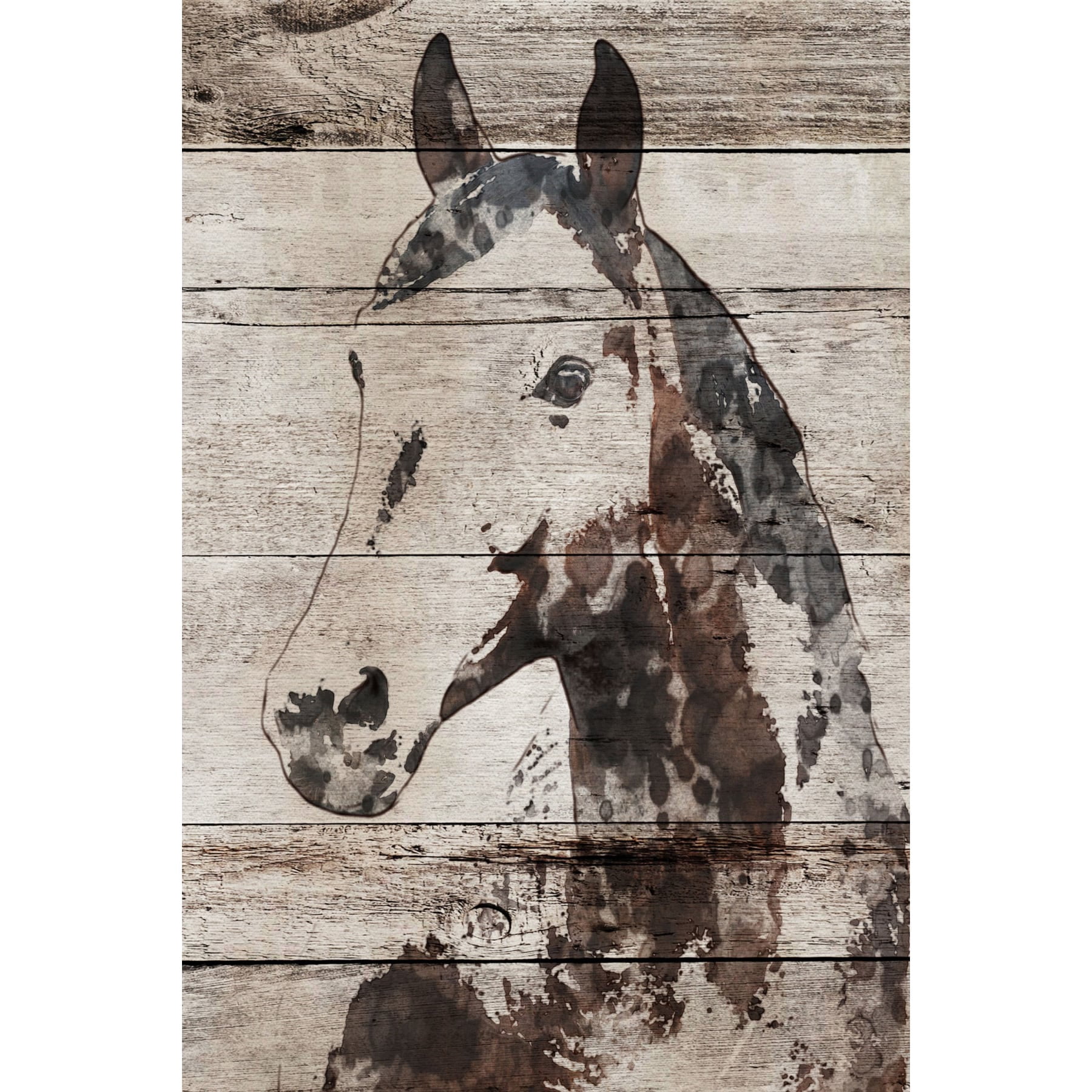 Marmont Hill "Picolino Horse" by Irena Orlov Painting Print on Wrapped Canvas
