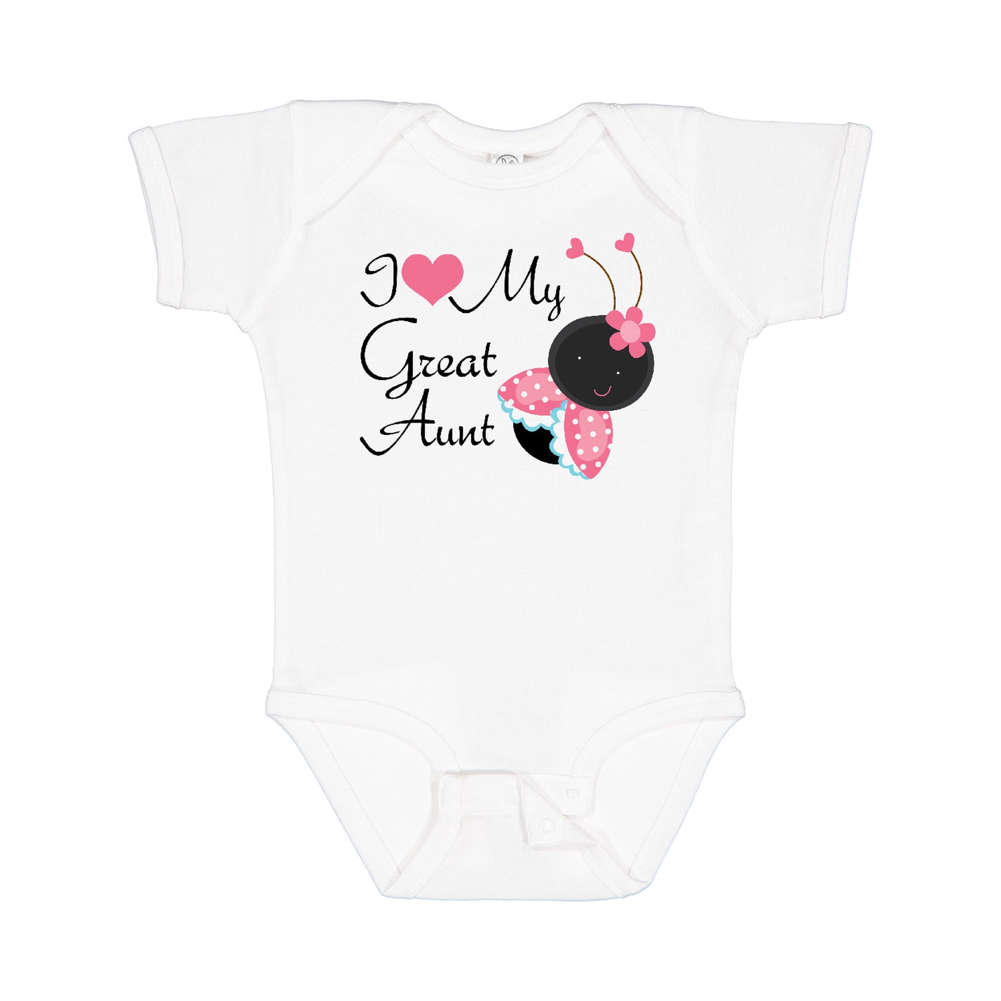 Inktastic I Love My Great Aunt Girls Baby Bodysuit