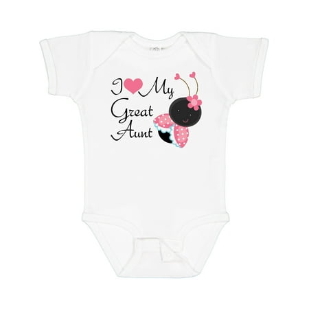 

Inktastic I Love My Great Aunt Gift Baby Girl Bodysuit