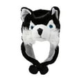 thumbnail image 3 of Almencla Plush Hat for Girls And Boys, Funny Hat with Ear Flaps for Party, Cosplay, Outdoor, Photo Prop Black Wolf, 3 of 8