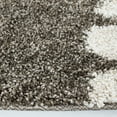 thumbnail image 4 of SAFAVIEH Florida Teodor Geometric Shag Area Rug, Smoke/Beige, 5' x 5' Round, 4 of 11
