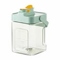 thumbnail image 2 of 2.3L Clear Beverage Dispenser for Fridge - Premium Plastic Small Iced Water Jug Holder With Filter, Spout, Spigot - Refrigerator Drinks Container for Parties, Juice Pitcher, 2 of 9