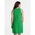 thumbnail image 4 of Time and Tru Women’s Sleeveless Knit Swing Dress, Sizes XS-XXXL, 4 of 6