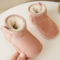 thumbnail image 3 of Ulitacool Boots For Girls Winter Girls Boots Warm Lined Boots Indoor Outdoor Non Soft Sole Toddler Shoes Lovely Basic Shoes 5-6 Years Pink, 3 of 7