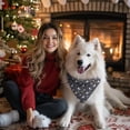 thumbnail image 4 of Dog Bandana 1 Pack,Dark Blue Unicorn Christmas Pattern Bandanas for Dogs,Cat Bandana,Small/ Large Dog Bandana 2 Size,Dog Bandanas, 4 of 6