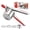 Red, variant on Rorence 15oz Stainless Steel Potato Ricer with 3 Interchangeable Discs & Inner Cup & Silicone Grip Handle, Black