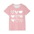 thumbnail image 2 of Piuwrlz T-Shirts Tops for Kids Girls Short Sweatshirt Sleeve Pink Size 3 Years, 2 of 4