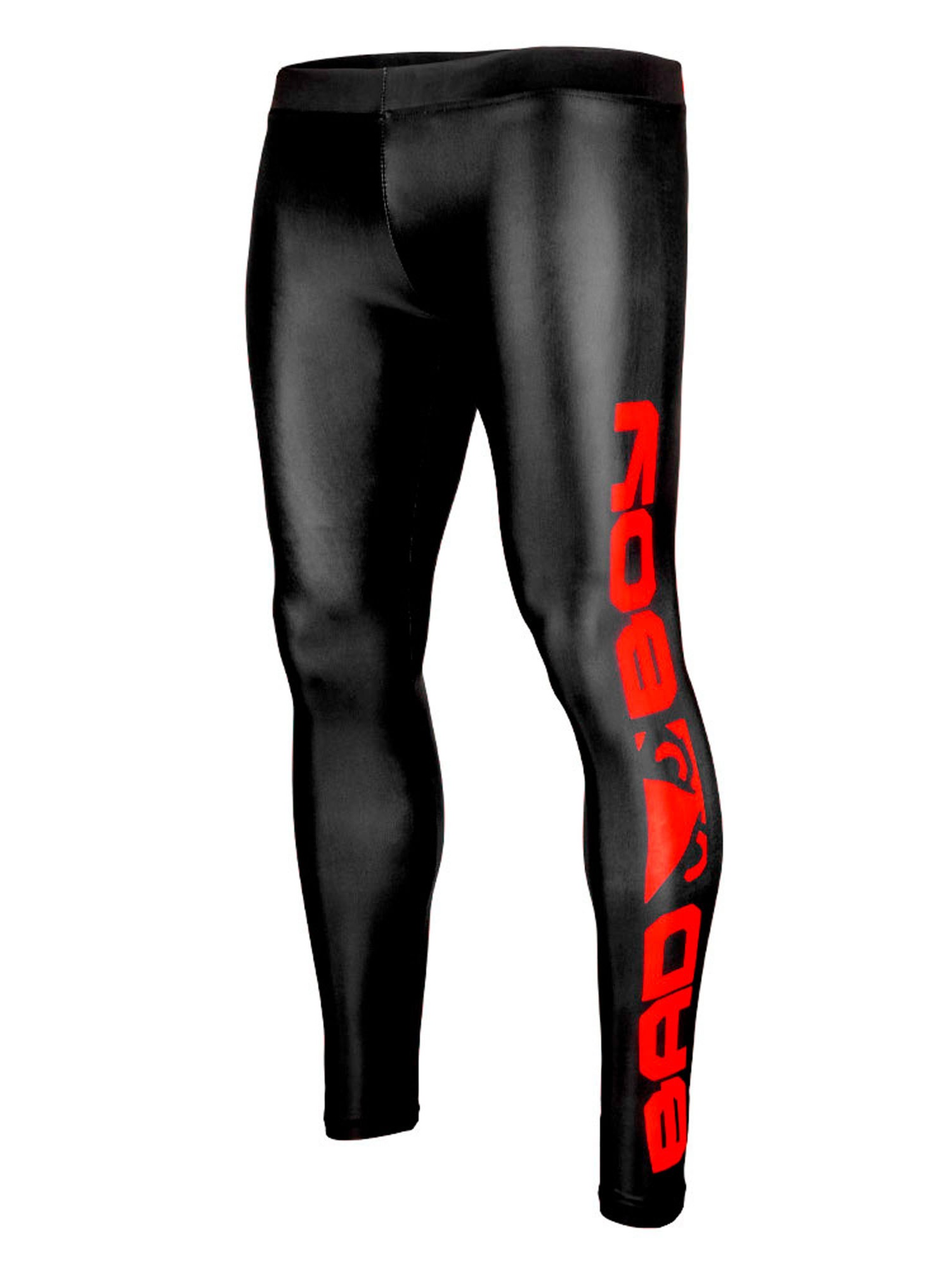Bad Boy Men's Origin Spats Leggings MMA BJJ Black/Red