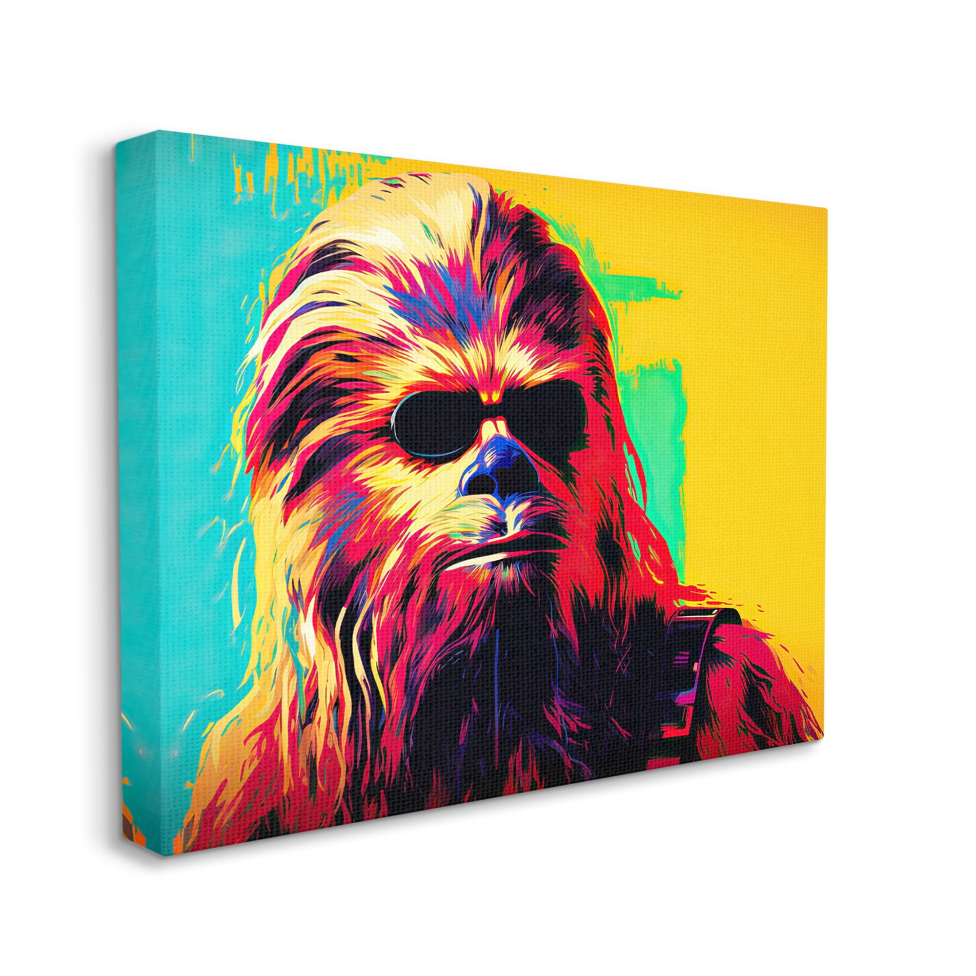 Stupell Industries Abstract Sci-Fi Creature Fairy Tales & Fantasy Painting Gallery Wrapped Canvas Art Print Wall Art, 20 x 16