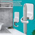 thumbnail image 4 of 3 uds. Soporte para escoba, soporte para fregona, pinzas para escoba y fregona, autoadhesivo, sin taladrar, colgador para recogedor, montaje en pared, fregonas, soporte para rastrillos. Afortunado Sencillez, 4 of 5