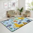 thumbnail image 4 of Crawling Indoor Carpet Play Mat Africa Animals for Living Room Bedroom Educational Nursery Floor Mat Area Rugs 63x48in Carpet Runner, 4 of 6