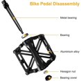 thumbnail image 3 of Pedal de bicicleta de montaña YONGSHENG negro 1 Juego 2 uds, 3 of 5