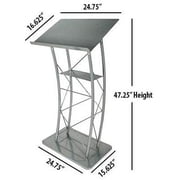 Kingdom Large Curved Metal Lectern - The Perfect Podium for Any Presentation
