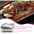 thumbnail image 3 of Thickened Stainless Steel Rectangular Buffet Fish Roasting Pan with Charcoal Grill Tray for Catering, 3 of 6