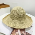 thumbnail image 3 of TRUBKH Mens Hats Women Baseball Cap Women's Summer Hats hats for women straw sun hat Vintage Hat Women Cap Beige M, 3 of 3