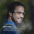 thumbnail image 2 of Dex Fit Safety Glasses SG210, Clear Vision Antifog Lens, UV Protection,Blue, 2 of 8