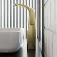 thumbnail image 5 of Chateau Single Hole, Single-Handle, High Arc Bathroom Faucet in Brushed Gold, 5 of 10