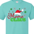 thumbnail image 4 of Inktastic Mama Claus with Christmas Santa Hat and Snowflakes T-Shirt, 4 of 5