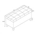 thumbnail image 2 of Linon le Chêne Nativ Ottoman de Rangement en Bois Rembourré Brun, 2 of 11