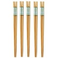 thumbnail image 2 of Travelwant 5 Pairs Bamboo Chopsticks Reusable Japanese Chinese Korean Wood Chop Sticks Hair Sticks Gift Set Dishwasher Safe, 2 of 6