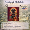 thumbnail image 4 of Black and Tan Coonhound Holiday Christmas Garden Flag 11.25 in x 15.5 in, 4 of 7
