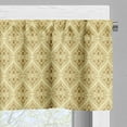 thumbnail image 5 of Ambesonne Damask Valance & Curtain, Victorian Vintage Royal, 55"x30", Pale Yellow and Amber, 5 of 6