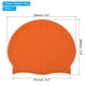 thumbnail image 2 of Gorro de natación de silicona Uxcell, gorro de natación impermeable antideslizante para adultos, para mujeres y hombres, naranja 2 piezas, 2 of 6