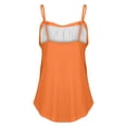 thumbnail image 5 of Yubnlvae Ladies' Loose Fit Pleated Square Neck Tank Top - 2025 Summer Sleeveless Flowy Vest Basic Cotton Tee - Casual Streetwear Blouse for Everyday Outings (XS-XXXL) (Orange | XL), 5 of 7