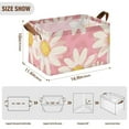 thumbnail image 2 of Ryvnso Floral Daisy Storage Bins Large Basket Foldable Cube Toys Organizer with Handles 1 PC, 2 of 7