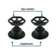 thumbnail image 2 of Juego de 2 manerales para regadera, volante, negro, Tubig Foset TBMR-61M, 2 of 3