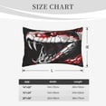 thumbnail image 4 of Sikiie Fierce Red Viper Graphic Art Print Plush Pillow Cover, Wrinkle-proof and Stain-resistant Pillow Protector without Pillow Core, Home Decoration-20"x30", 4 of 6