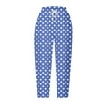 thumbnail image 4 of Tsesme Women’s&nbsp;polka Dot Capris, Summer Straight Elastic Waist Casual Trousers, Fashion Loose Pants with Pockets, 4 of 5