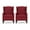 Dark Brown/Deep Red, variant on Noble House Wescott Fabric Wing Back Recliner, Set of 2, Beige