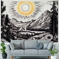 thumbnail image 4 of Fenyluxe  Tarot Tapestry The Moon The Star The Sun Tapestry Medieval Europe Divination Tapestry Wall Hanging Tapestries Mysterious Wall Tapestry for Home Decor 50x40inch, 4 of 6