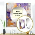 thumbnail image 3 of Designart "Developing Motions Abstract Expression III" Abstract Painting Square Mirror For Wall Decor - Large Purple Square Mirror Printed Wall Decor - Modern Square Living Room Mirror, 3 of 5
