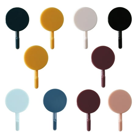 

SEFUONI 10Pieces Round Wall Hooks Modern Clothing Rack Clothes hanging Wall Decoration