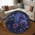 thumbnail image 3 of Circle Area Rug, Rose9 Animal Lover Gift Washable Non-Slip Floor Carpet, Soft Rug for Living Room Bedroom Decor 31 Inch, 3 of 6