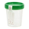 thumbnail image 1 of Sterile Specimen Collection Cups with Green Lid, 4 oz/120ml with Graduations(12 Pack), 1 of 4