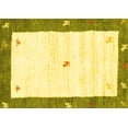 thumbnail image 1 of Ahgly Company Indoor Rectangle Abstract Yellow Contemporary Area Rugs, 3' x 5', 1 of 4